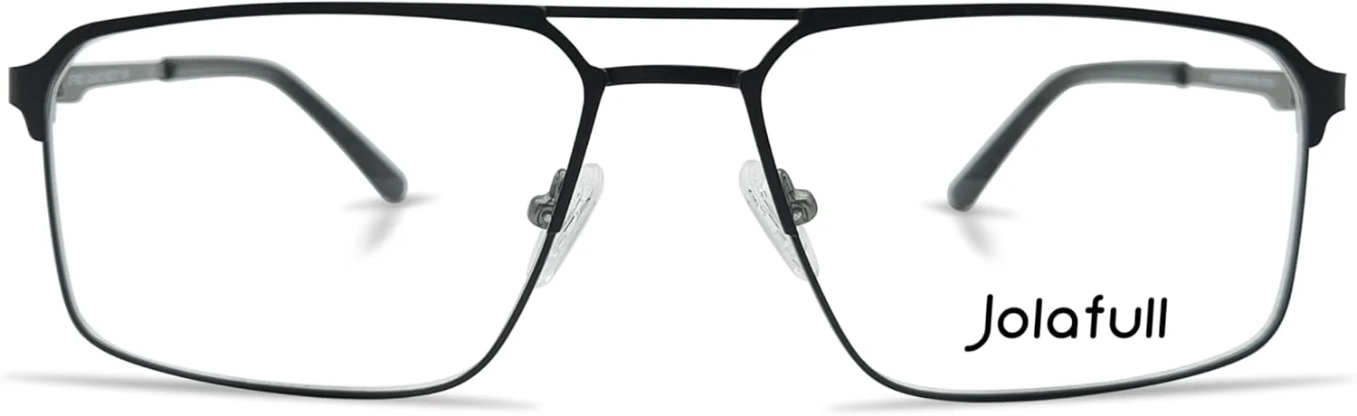 فریم عینک مردانه JF1801، مربعی، مناسب برای عینک طبی، سایز 58 میلی متر