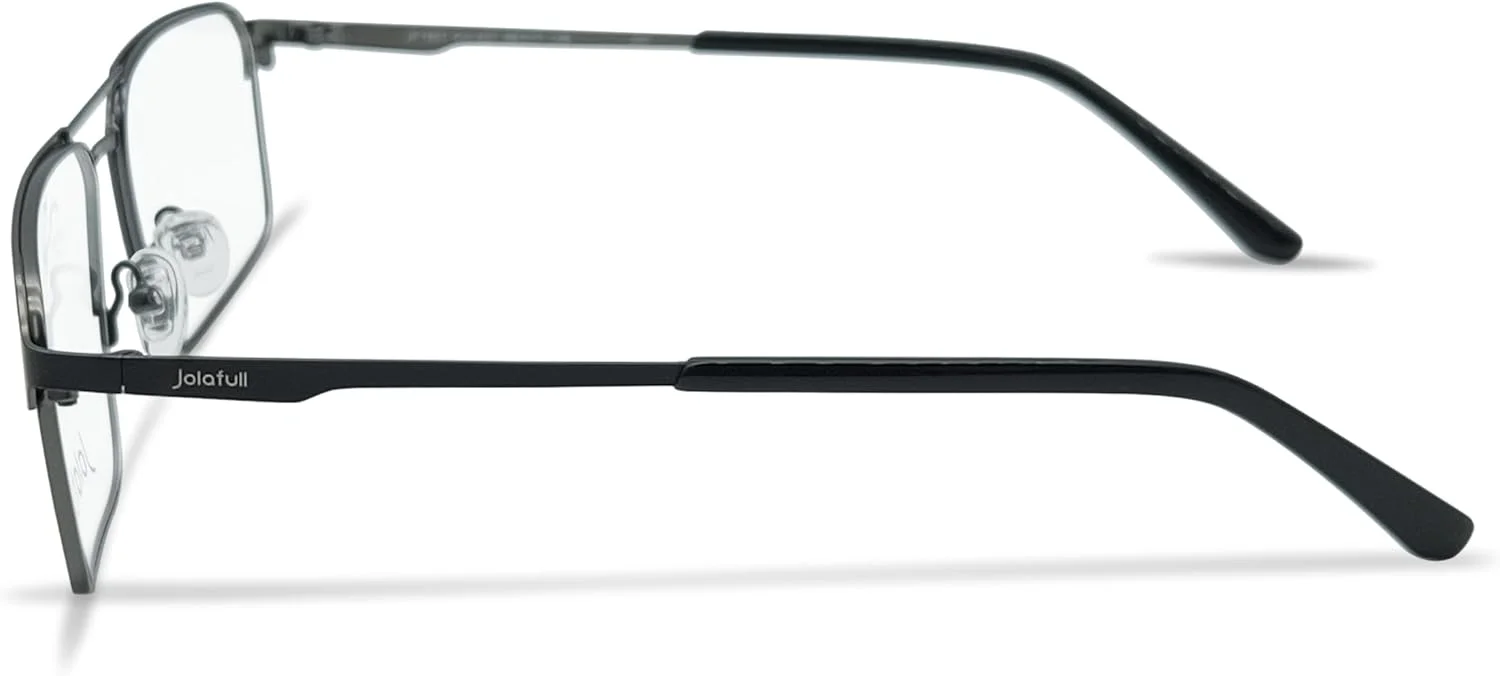 فریم عینک مردانه JF1801، مربعی، مناسب برای عینک طبی، سایز 58 میلی متر