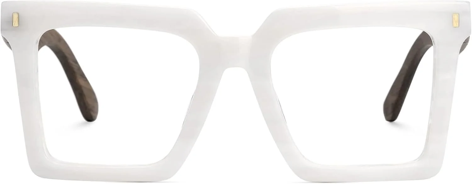 فریم عینک مربعی وینتیج Zeelool برای مردان با لنز شفاف بدون نسخه ZJGX320783