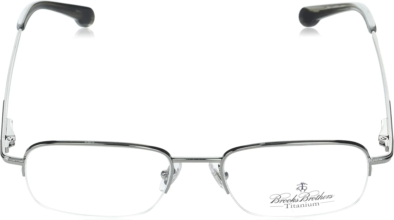 فریم عینک طبی مستطیلی مردانه بروکس برادرز BB 487T، تیتانیوم خاکستری تیره/لنز نمایشی، 52 میلی متر
