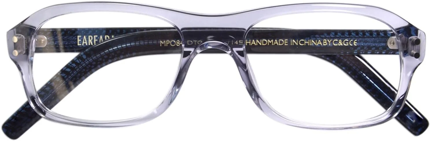 عینک مربعی مردانه EAREADA، عینک Kingsmen مدل MPO847DTO، فریم استات، لنز شفاف