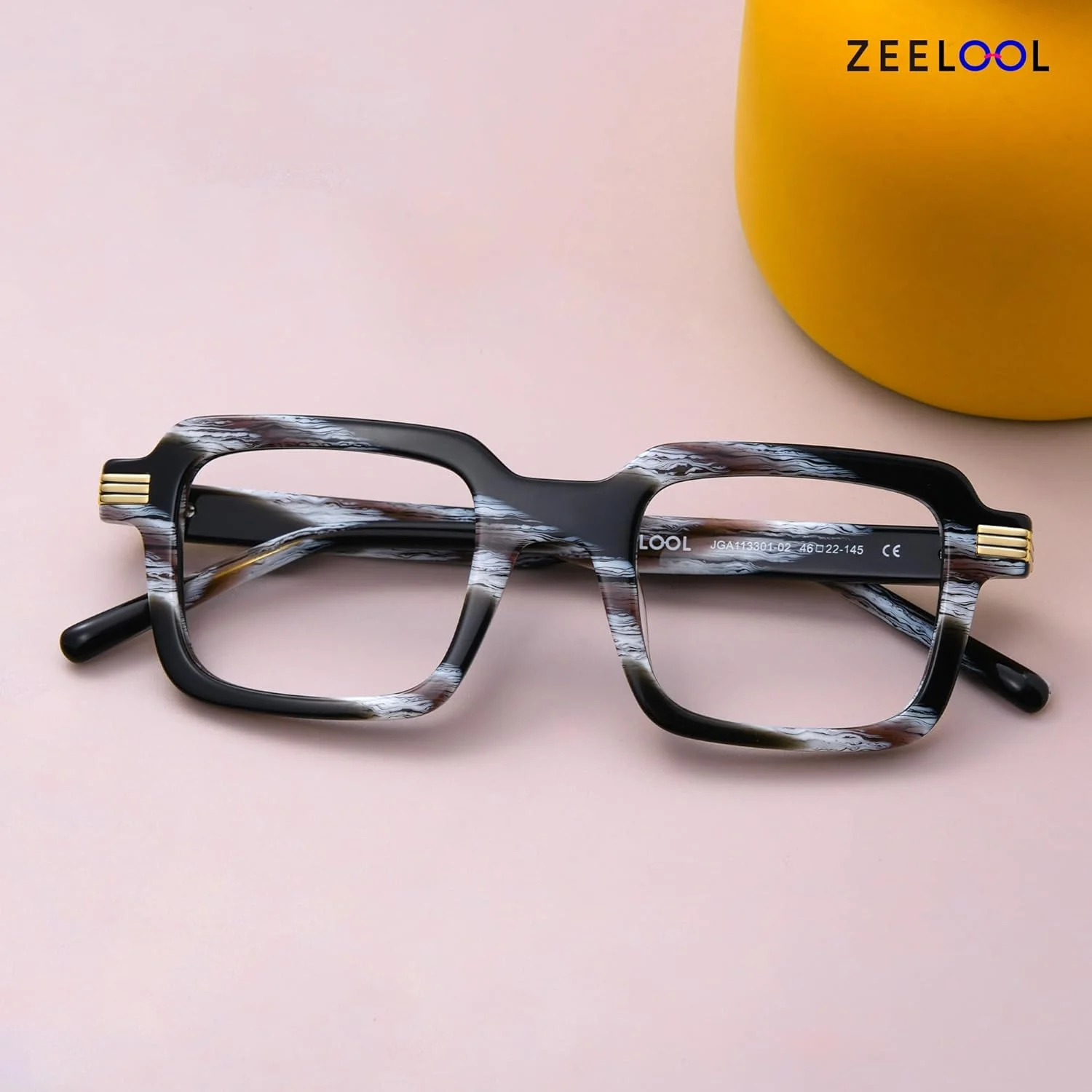 عینک مربعی زیلول، عینک های کامپیوتر مد روز بدون نسخه، عینک های ضد خستگی چشم