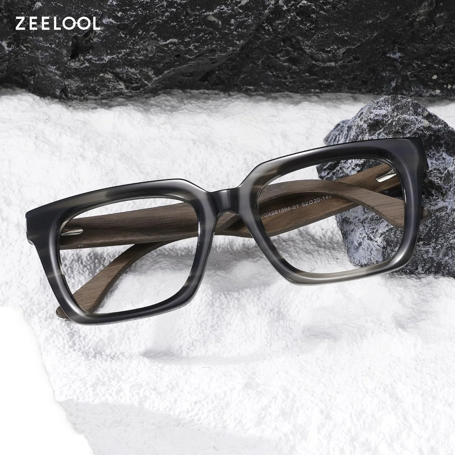 عینک های مربعی مسدود کننده نور آبی زیلول برای مردان، فریم عینک های غیر تجویزی، عینک های مد روز با لولاهای فنری