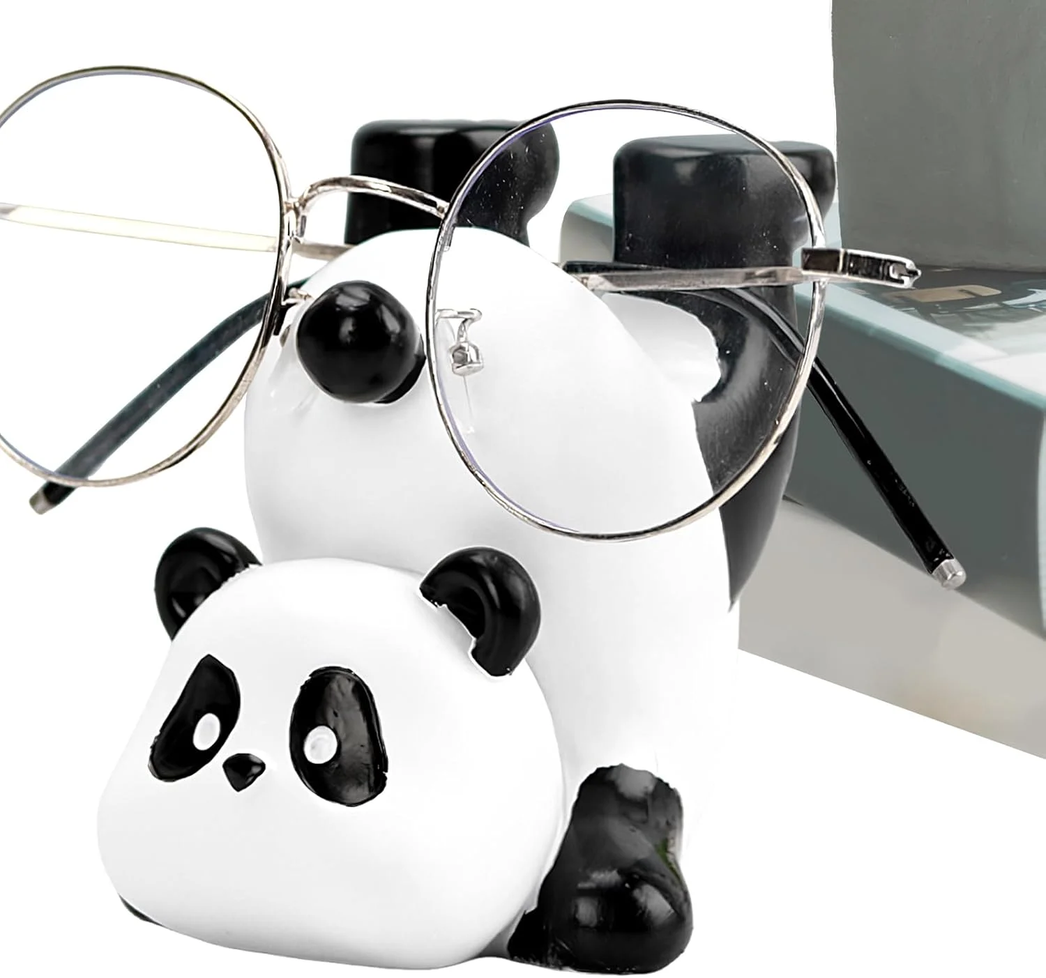 نگهدارنده عینک طرح حیوانات، استند نمایش عینک طرح پاندا - استند تزئینی و خنده دار برای میز کنار تخت
