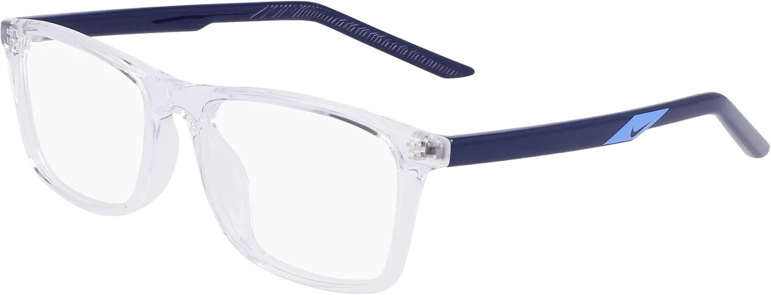 فریم عینک طبی بچگانه نایکی مدل 5544 N رنگ شفاف/سرمه‌ای نیمه‌شب سایز 50/15/135