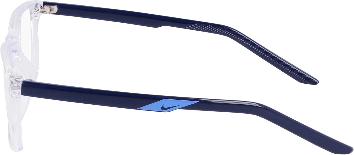 فریم عینک طبی بچگانه نایکی مدل 5544 N رنگ شفاف/سرمه‌ای نیمه‌شب سایز 50/15/135