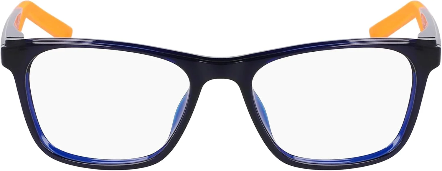 فریم عینک طبی بچگانه نایکی مدل 5058 N 410 سرمه ای نیمه شب/نارنجی، سایز 48/16/135 فریم عینک طبی بچگانه نایکی مدل 5058 N 410 سرمه ای نیمه شب/نارنجی، سایز 48/16/135