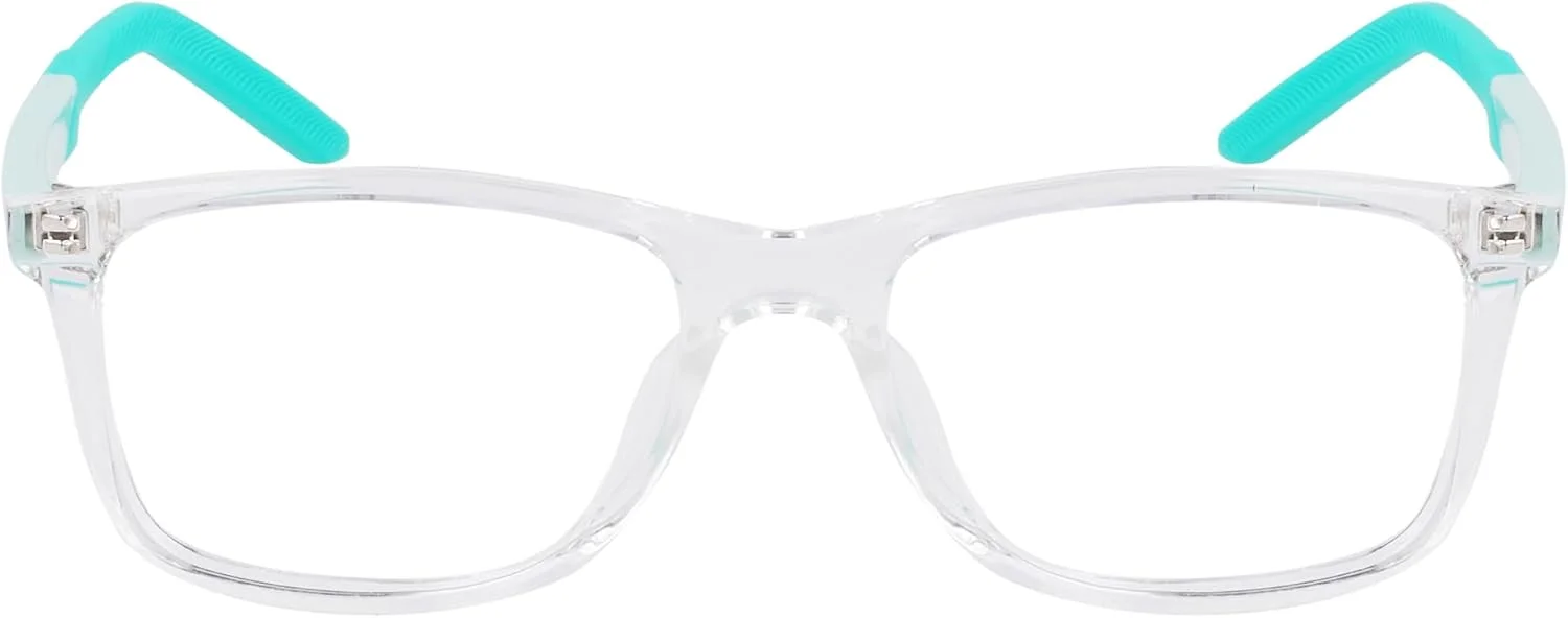 فریم عینک طبی بچه گانه NIKE مدل 5037 N رنگ شفاف/یشمی شفاف سایز 48/15/135 فریم عینک طبی بچه گانه NIKE مدل 5037 N رنگ شفاف/یشمی شفاف سایز 48/15/135