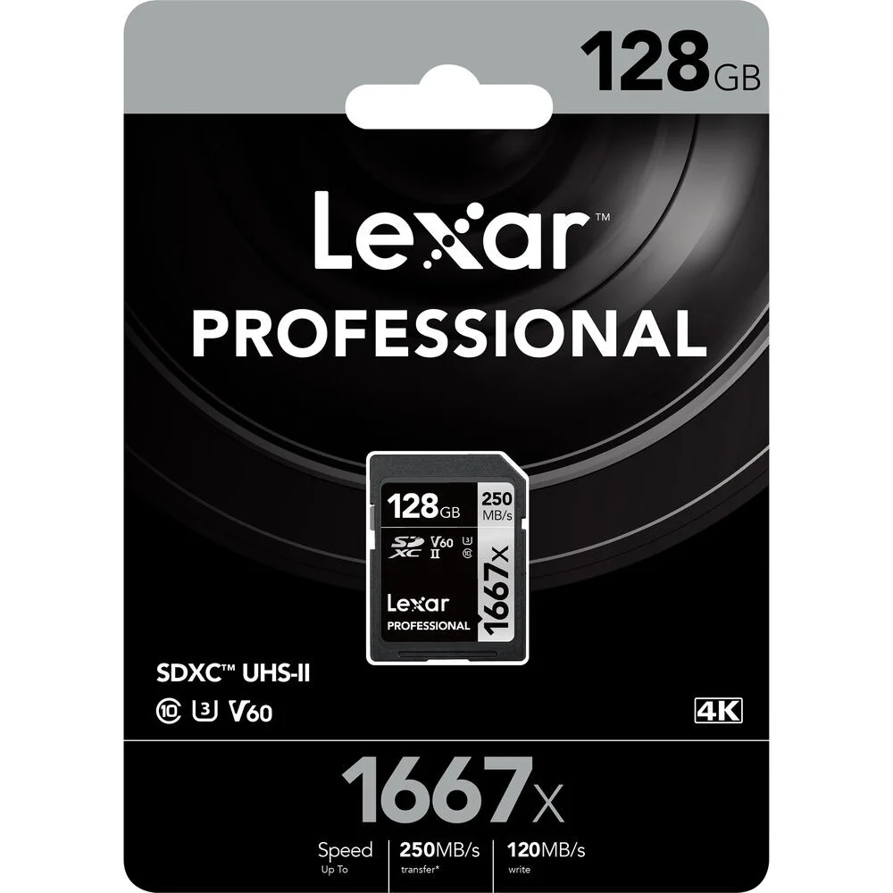 کارت حافظه 128 گیگابایتی لکسار Professional 1667x UHS-II SDXC کارت حافظه 128 گیگابایتی لکسار Professional 1667x UHS-II SDXC