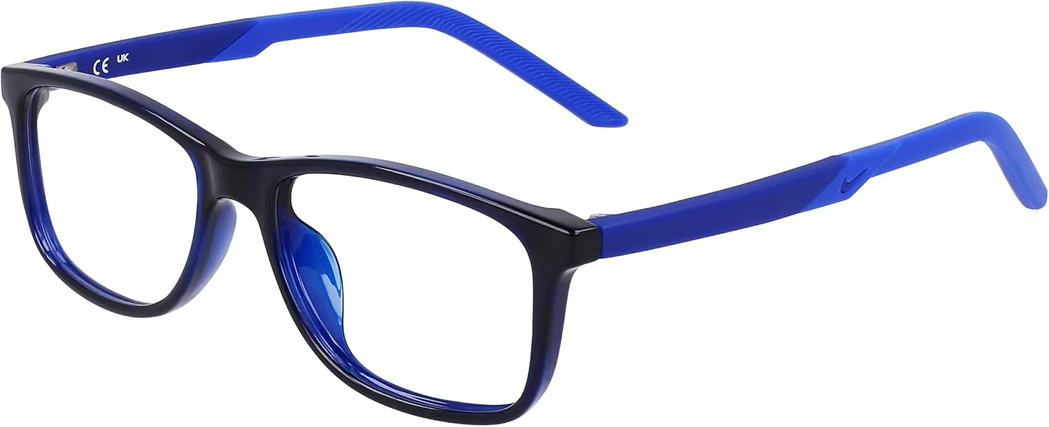 فریم عینک طبی بچگانه نایکی مدل 5037 N 410 سرمه ای نیمه شب/آبی مسابقه ای سایز 48/15/135