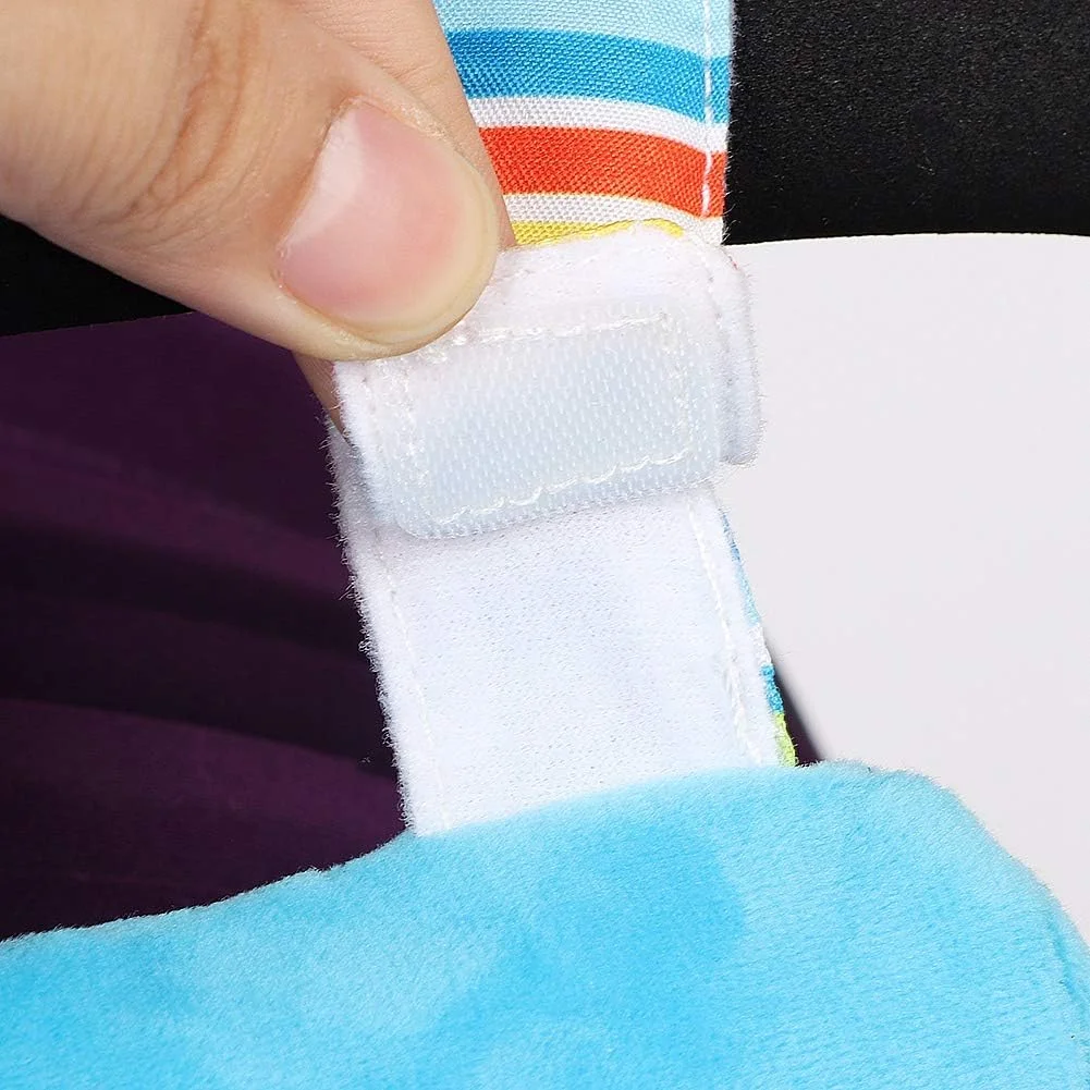 آویز تخت خواب نرم و دوست داشتنی با دستگاه پخش موسیقی داخلی برای نوزاد، جنس پنبه PP، صورتی/زرد/مشکی/آبی، مناسب برای کالسکه/تخت، 1 عدد (آبی)