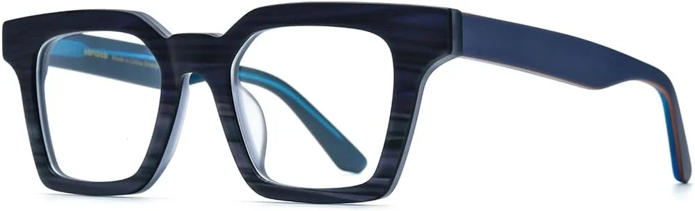 فریم عینک طبی مردانه چند رنگ استات HEPIDEM مدل مربعی وینتیج 9289