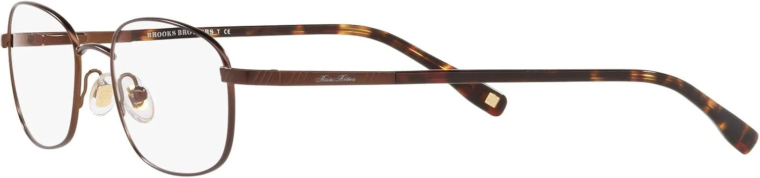 فریم عینک طبی مردانه بروکس برادرز مدل BB 363 بیضی، قهوه ای تیره ساتن/لنز نمایشی، 50 میلی متر
