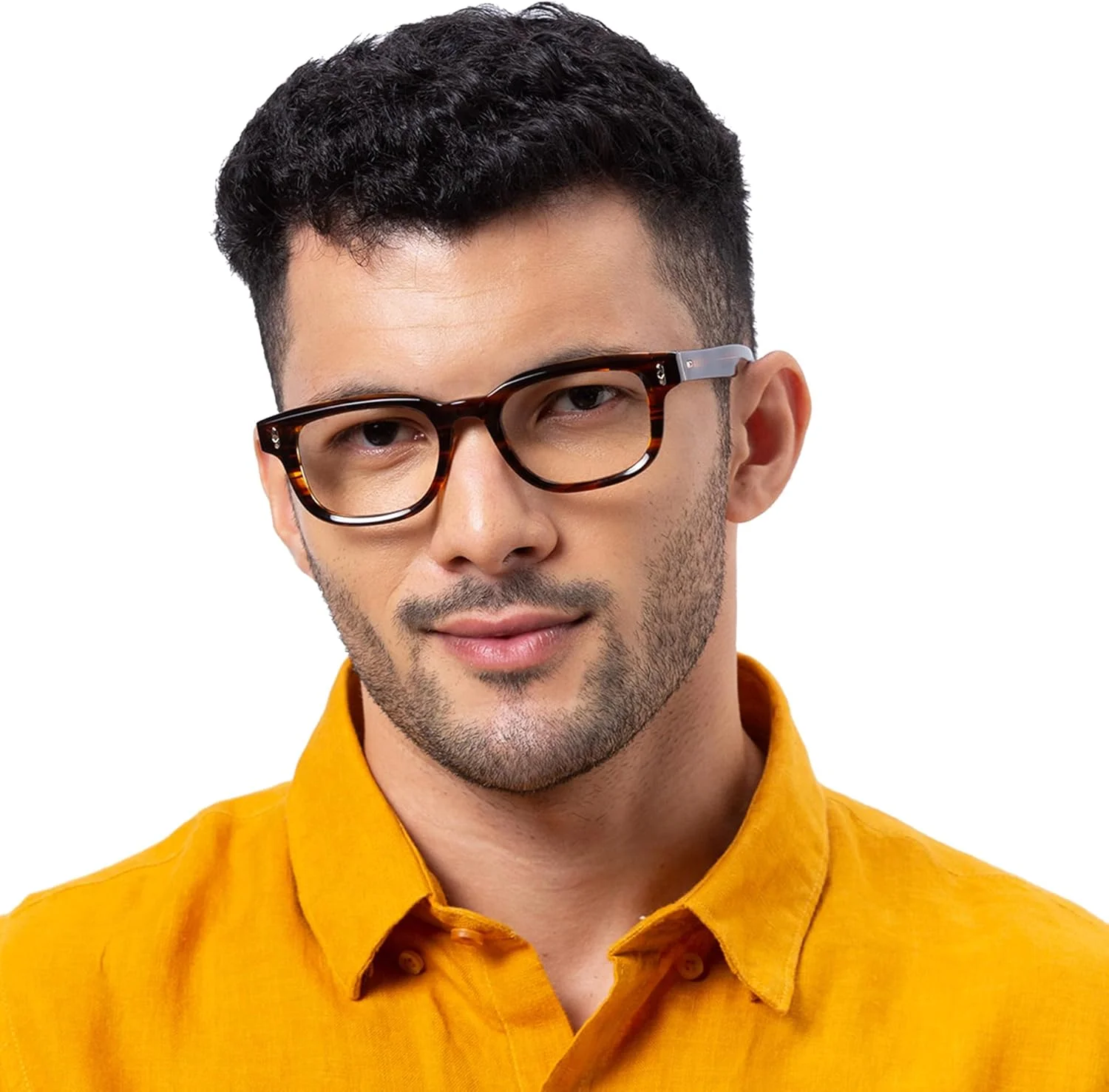 فریم عینک مستطیلی چندمنظوره TAIYO Shisen Fox | عینک شیک ساخته شده از مواد استات ایتالیایی | فریم عینک طبی مدیوم سایز 50، مناسب برای آقایان و بانوان به همراه لنزهای دمو