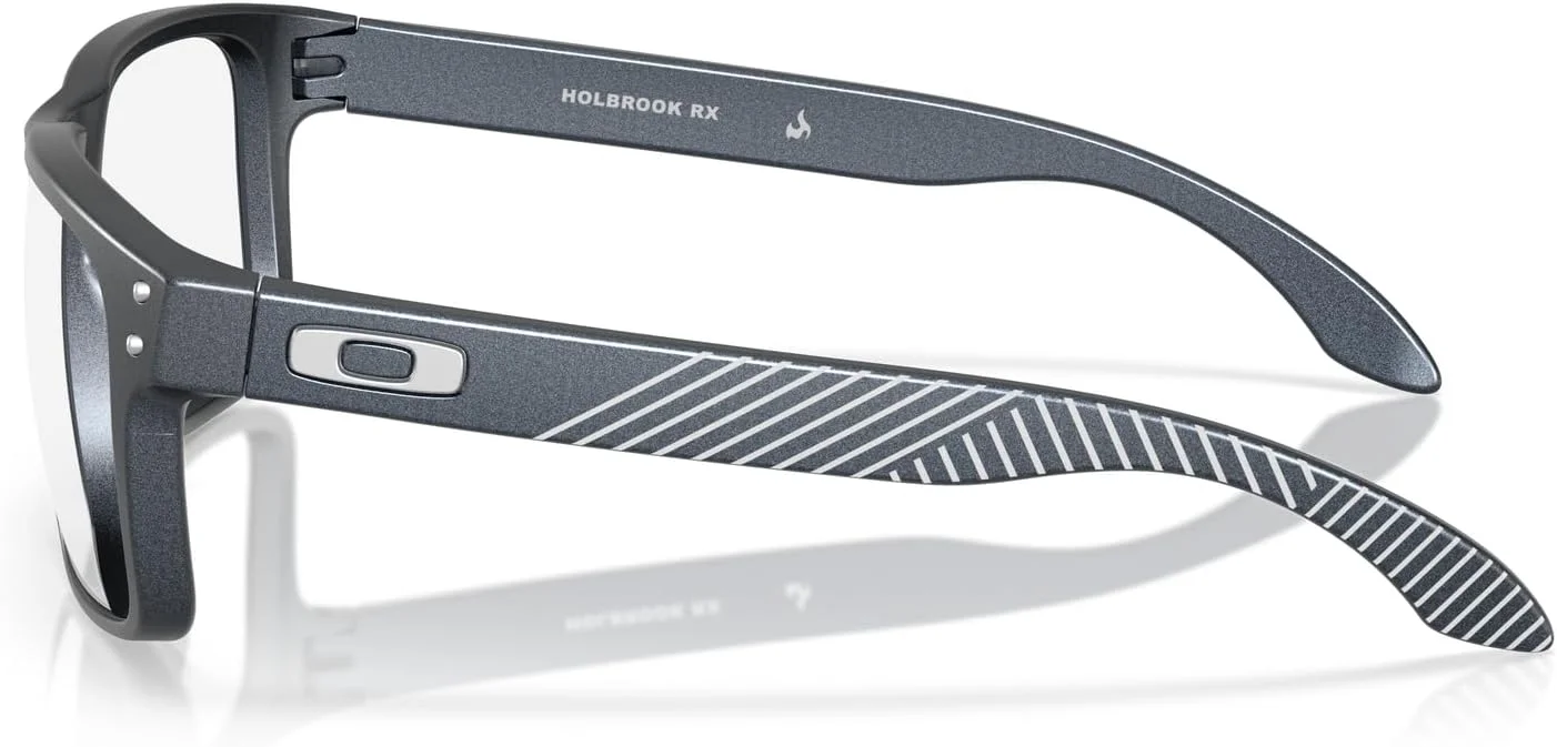 فریم عینک طبی مردانه اوکلی مدل OX8156 Holbrook RX گرد، استیل آبی مات / لنز دمو، 54 میلی متر