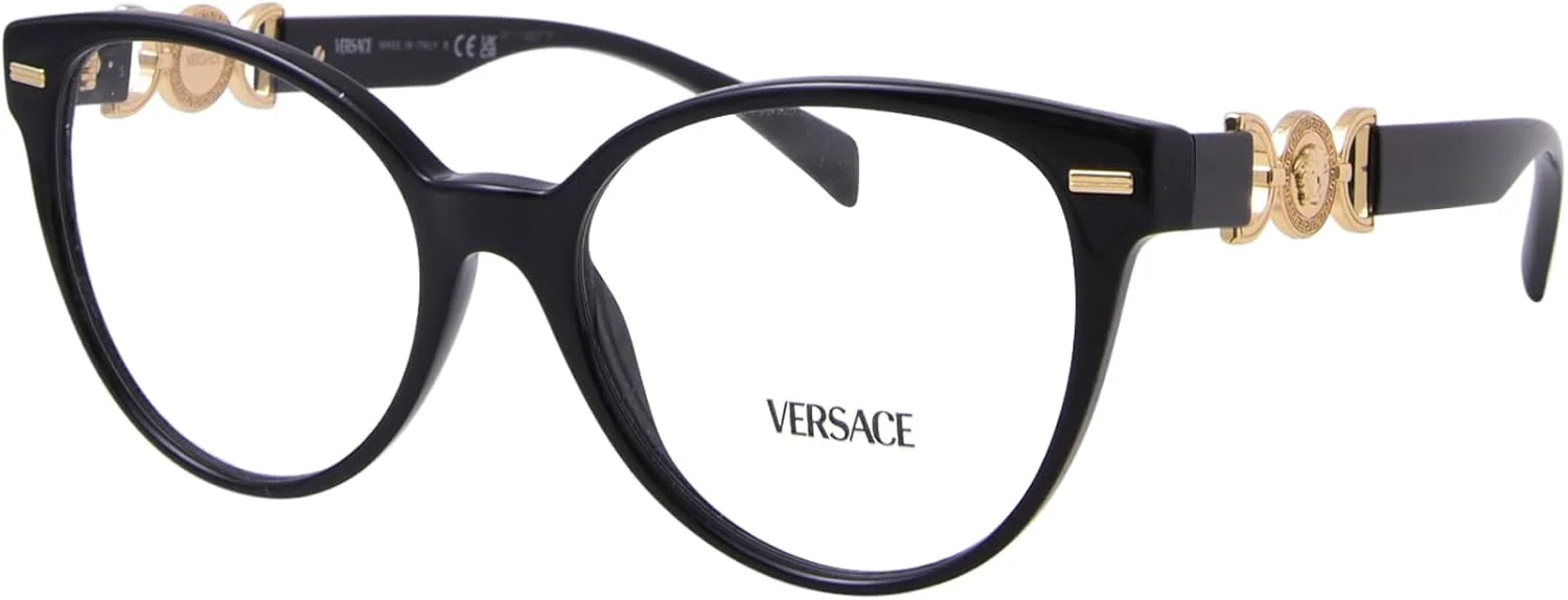 عینک طبی ورساچه مدل VE 3334 GB1 مشکی، مشکی، 55/17/140