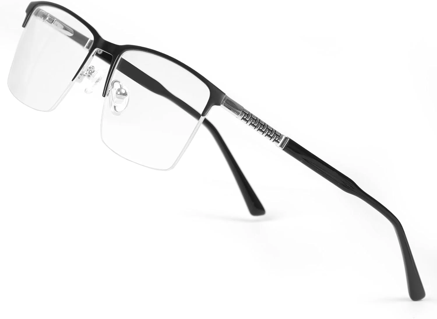 عینک با لنز شفاف مردانه، فریم عینک سبک وزن مردانه، عینک طبی سبک تجاری، لنز قابل تعویض