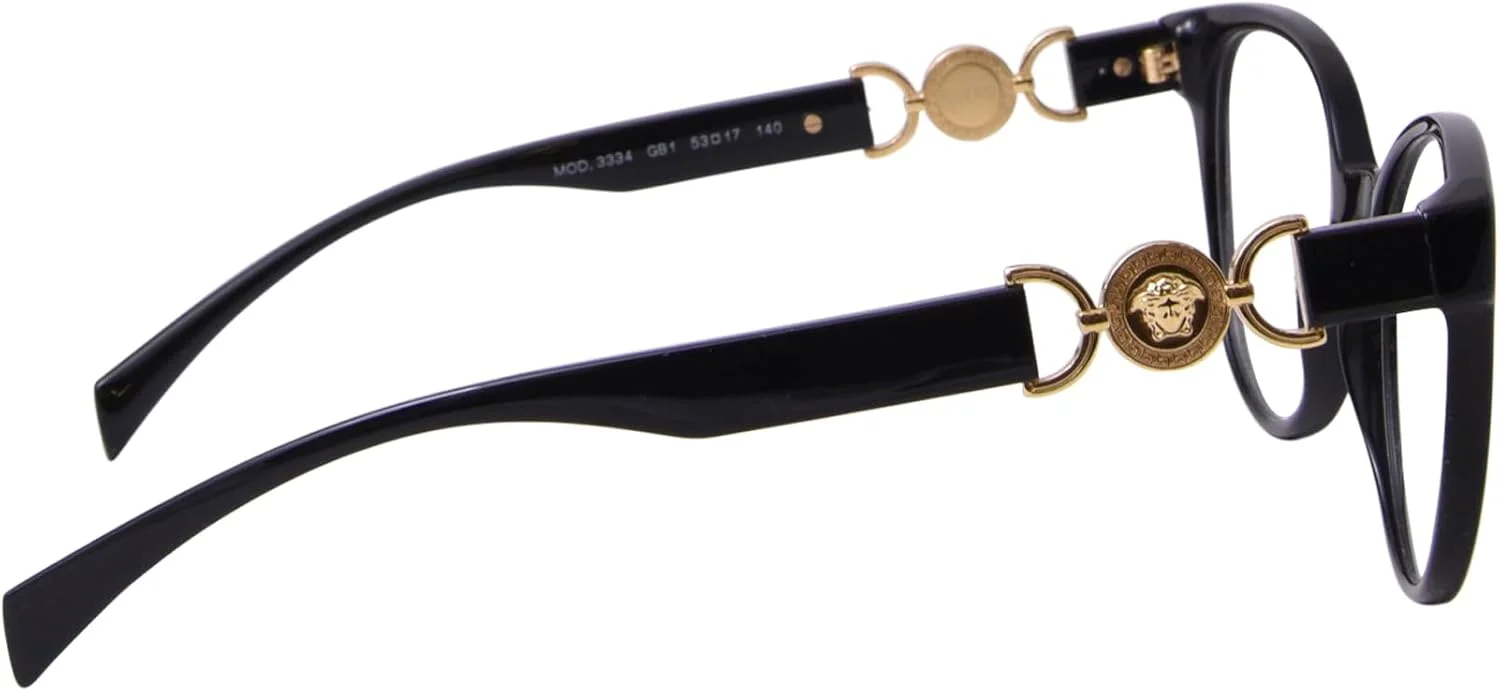 عینک طبی ورساچه مدل VE 3334 GB1 مشکی، مشکی، 55/17/140