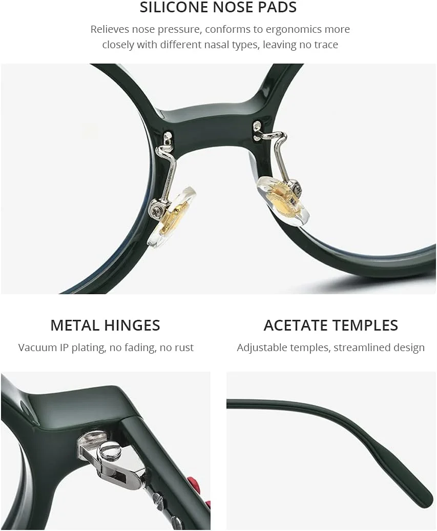 فریم عینک طبی مردانه استات HEPIDEM، مدل گرد کلاسیک، عینک طبی Zolman