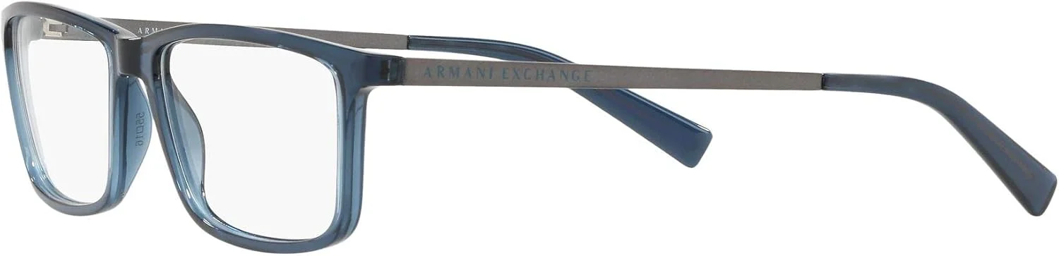 فریم عینک طبی مستطیلی مردانه آرمانی اکسچنج AX3027، آبی شفاف، سایز 55 میلی متر فریم عینک طبی مستطیلی مردانه آرمانی اکسچنج AX3027، آبی شفاف، سایز 55 میلی متر