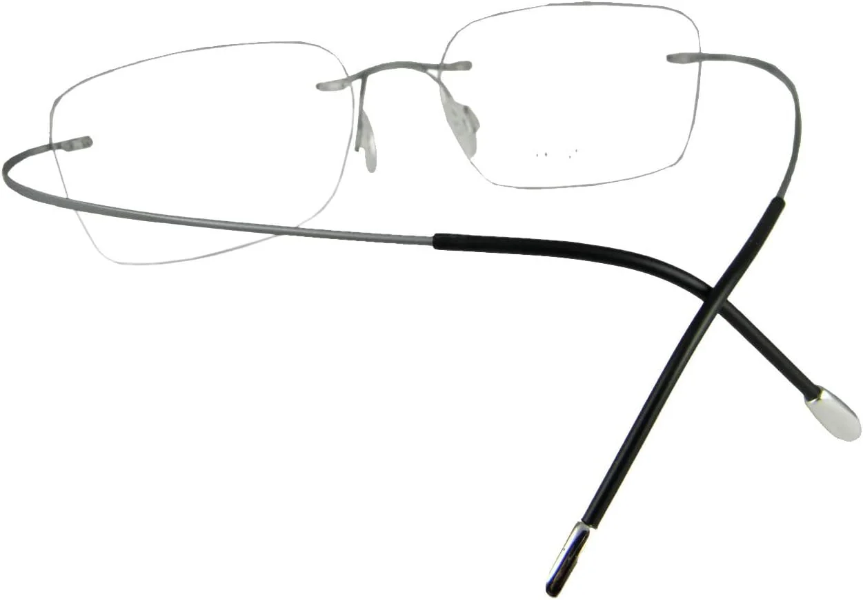 فریم عینک طبی مردانه تیتانیومی بدون فریم Circleperson، سبک وزن، سایز 55-18-140 فریم عینک طبی مردانه تیتانیومی بدون فریم Circleperson، سبک وزن، سایز 55-18-140