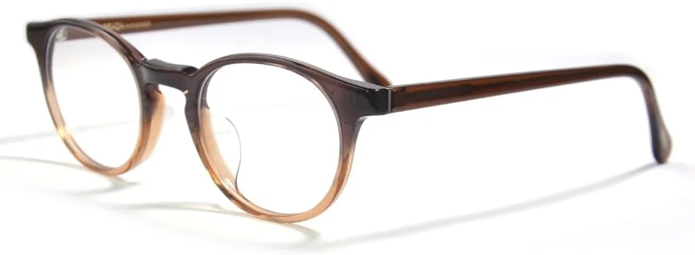 فریم عینک دست ساز استات EAREADA، سایز کوچک، کلاسیک، رترو، عینک گرد