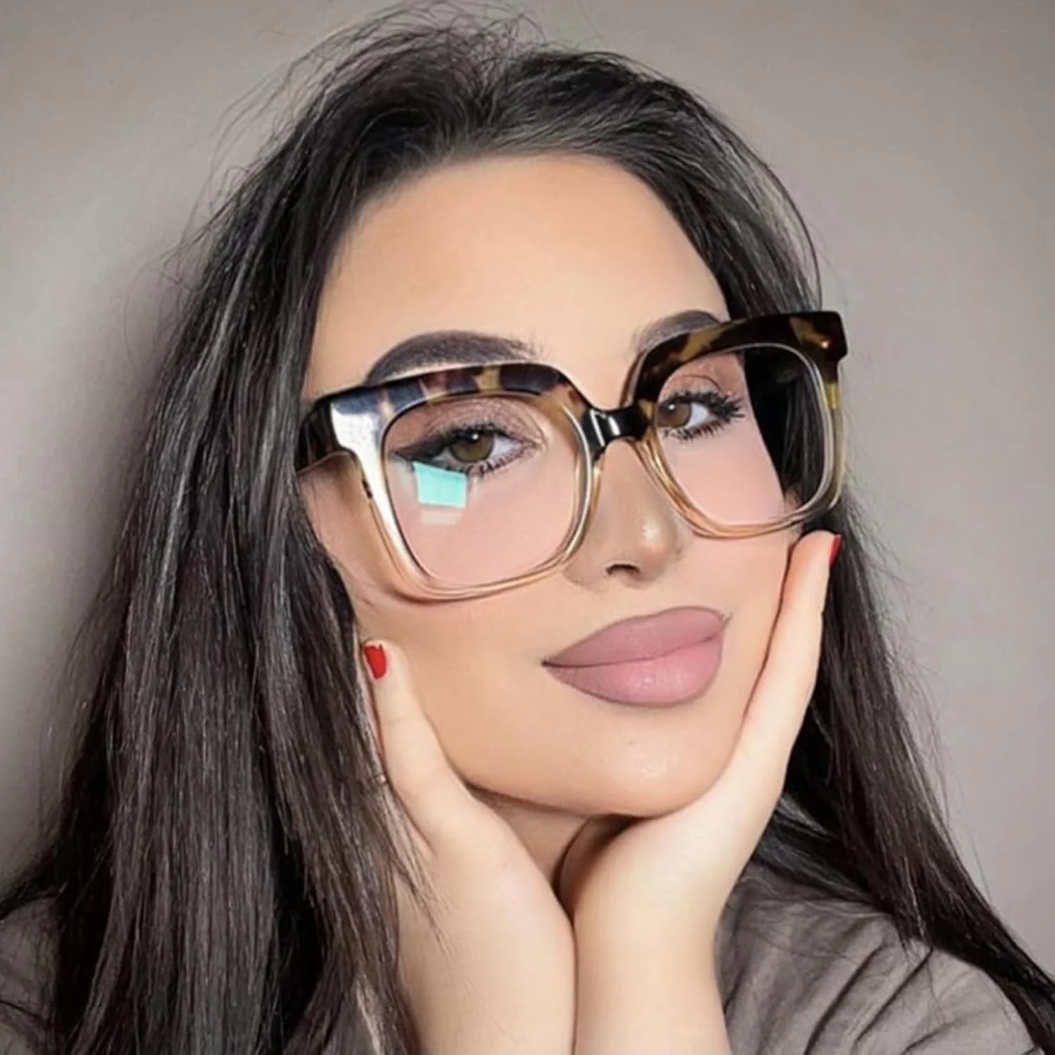 عینک طبی مربعی ضخیم و بزرگ استات زیلول مدل Dexter ZOA02007، شیک برای آقایان و بانوان، با لنز شفاف