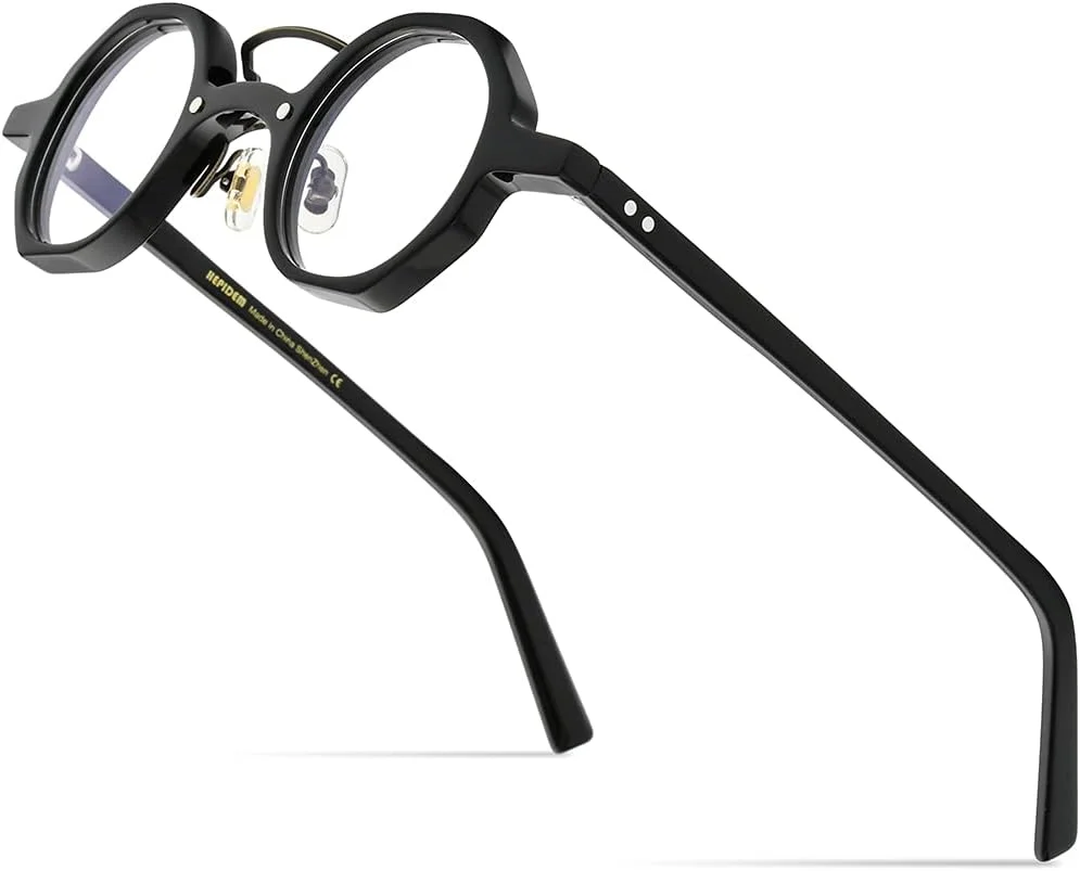 فریم عینک طبی مردانه استات HEPIDEM، عینک گرد زنانه، مدل قدیمی و کلاسیک 9153