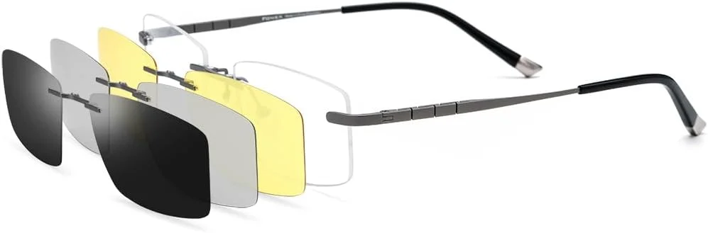 فریم عینک طبی تیتانیومی فونکس گیره آهنربایی مناسب بزرگسالان