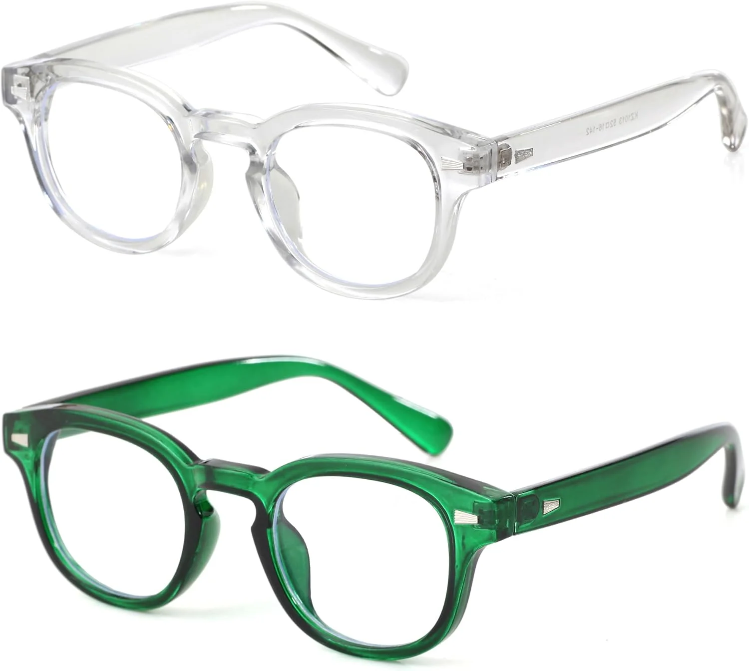 عینک گرد جانی دپ برای زنان و مردان، فریم ضخیم دایره ای، عینک طبی بدون نسخه، عینک با لنز شفاف