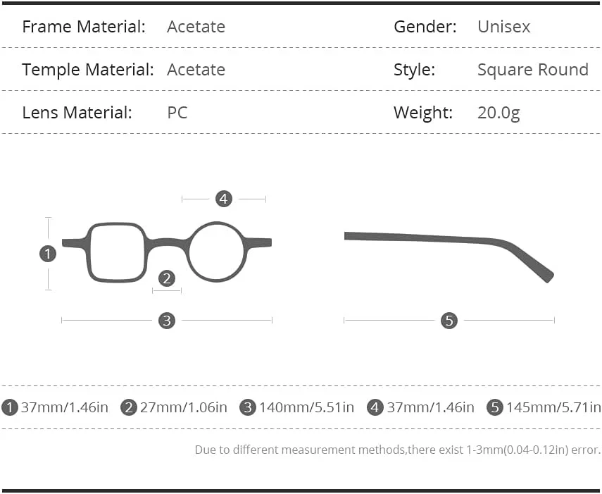 فریم عینک مردانه استات HEPIDEM، مربعی چپ گرد راست، عینک طبی رترو وینتیج
