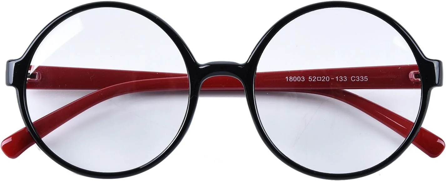 فریم عینک گرد رترو Agstum با لنز شفاف، عینک دایره ای مد روز، 52 میلی متر