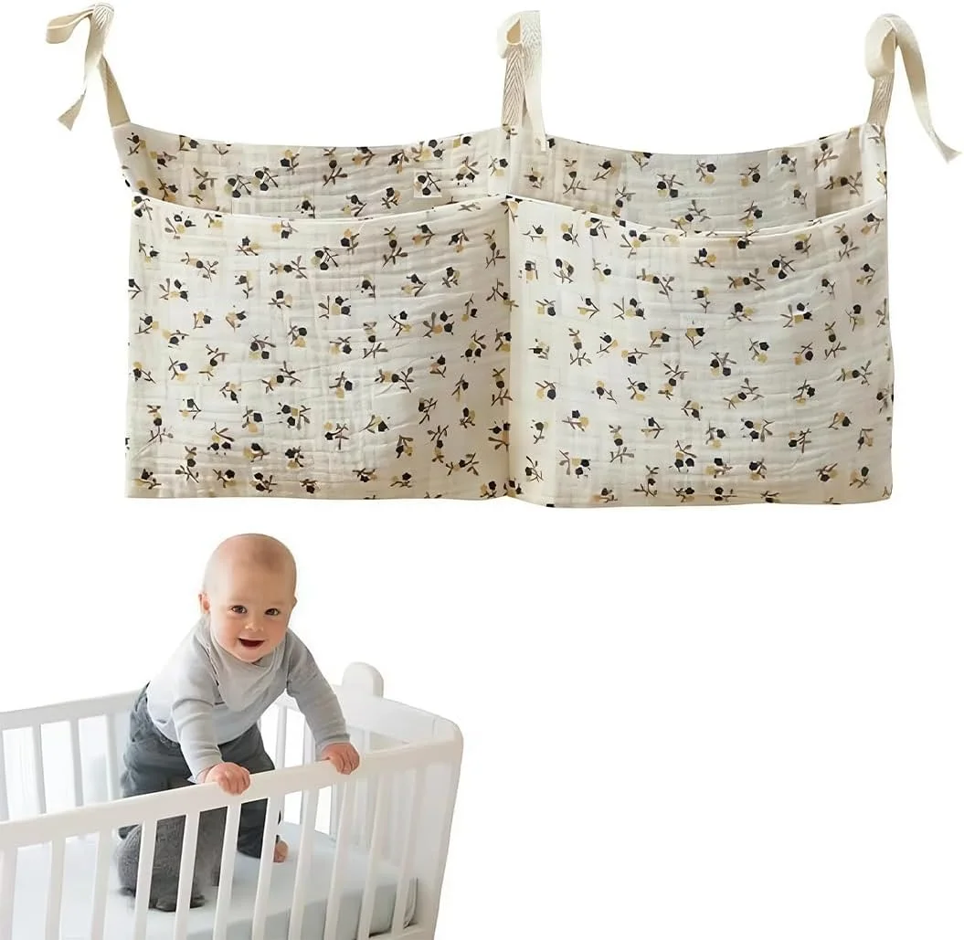 کیف نگهداری وسایل اتاق کودک و نوزاد، کیف آویز تخت نوزاد، کیف اسباب بازی 2 در 1