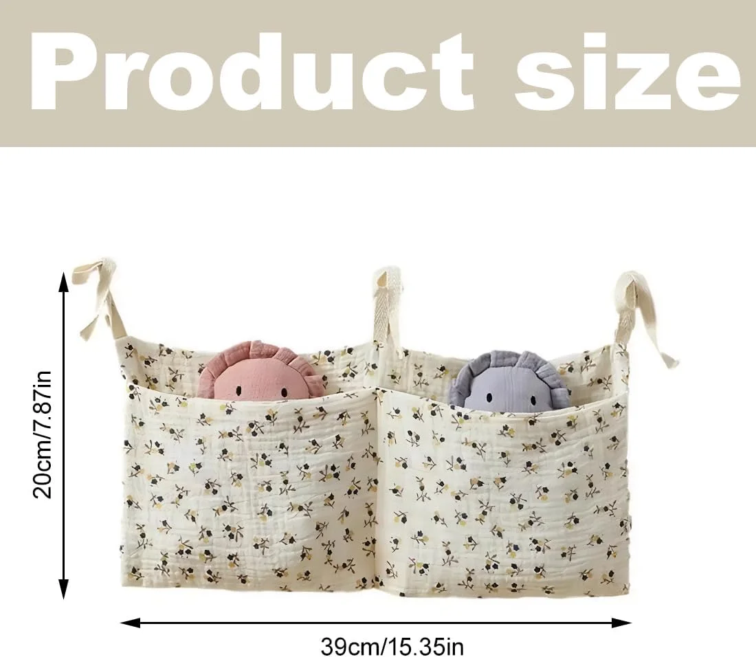 کیف نگهداری وسایل اتاق کودک و نوزاد، کیف آویز تخت نوزاد، کیف اسباب بازی 2 در 1