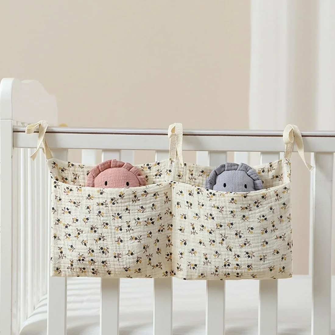 کیف نگهداری وسایل اتاق کودک و نوزاد، کیف آویز تخت نوزاد، کیف اسباب بازی 2 در 1