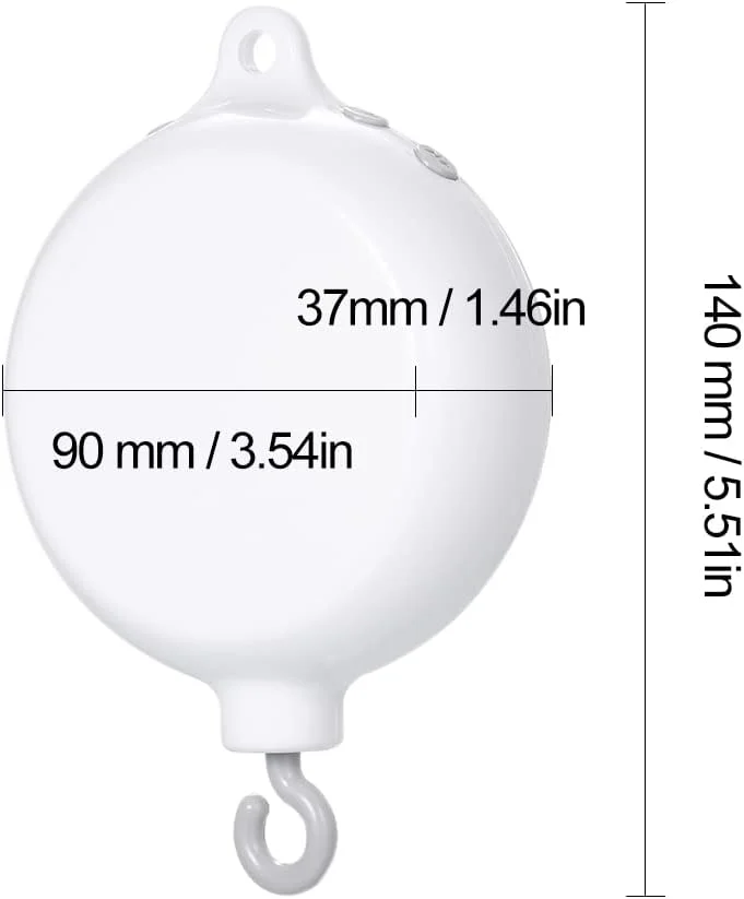 موبایل موزیکال چرخشی کودک Fawoonu، اسباب بازی تخت نوزاد با 35 آهنگ، جعبه موزیکال و زنگ برای کودکان، کارت TF با خط USB