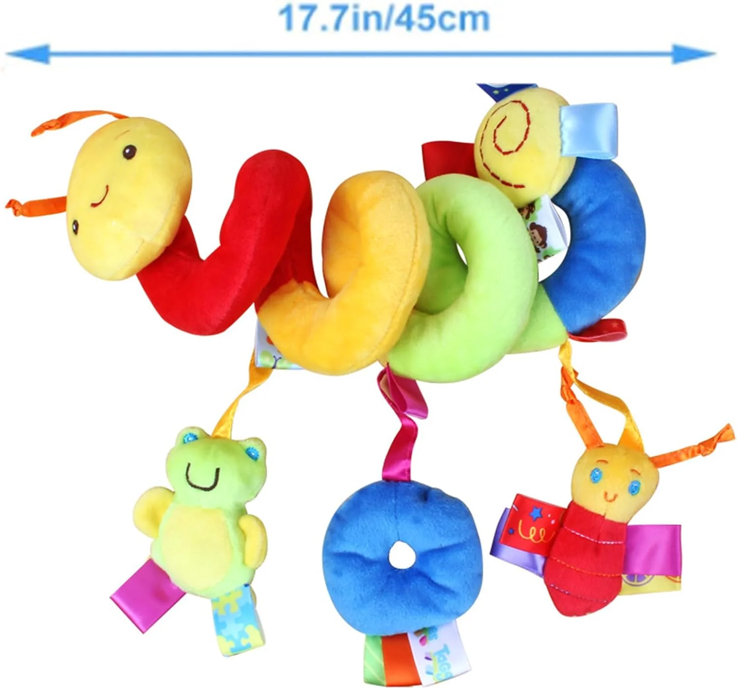 اسباب بازی فنری تخت نوزاد، اسباب بازی آویز تخت، اسباب بازی صندلی کودک، به همراه زنگوله، مناسب برای کودکان نوپا، پسران، دختران از 0+ ماهگی