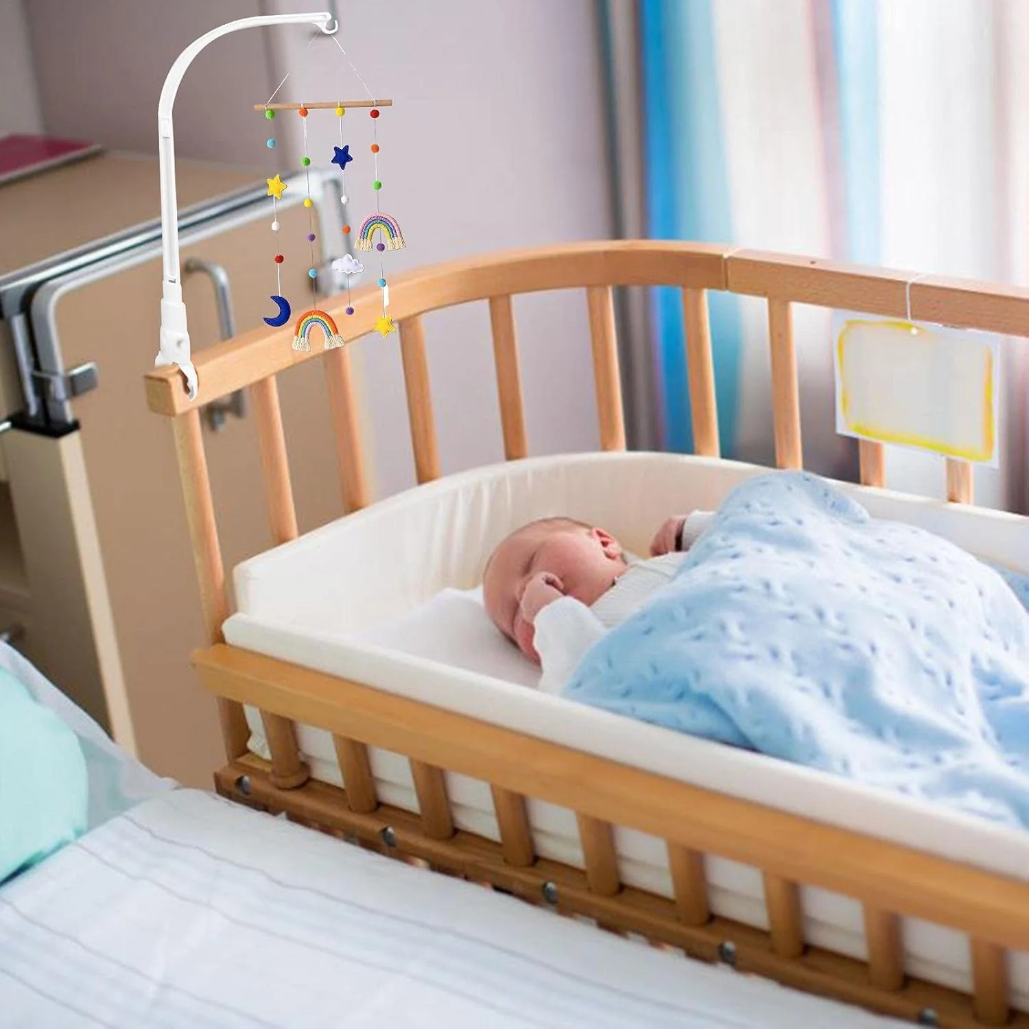پایه آویز تخت نوزاد، نگهدارنده آویز تخت، پایه آویز تخت گهواره، نگهدارنده اسباب بازی تزئینی تخت نوزاد، پایه بازویی آویز تخت