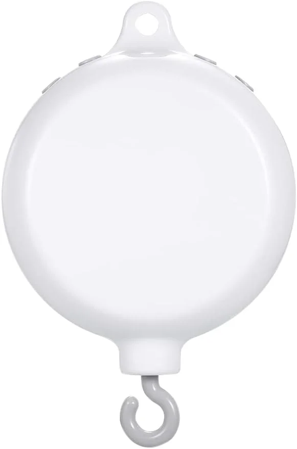 موبایل موزیکال چرخشی تخت نوزاد با ۳۵ آهنگ، جعبه موزیکال و زنگوله برای کودکان به همراه کارت TF و کابل USB