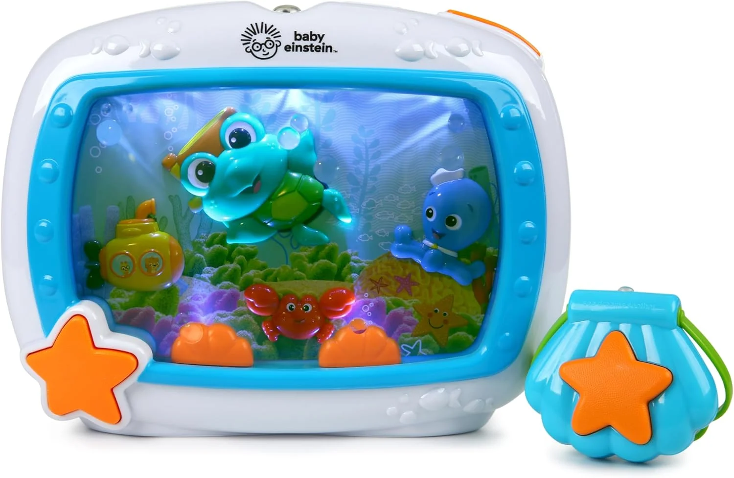 اسباب بازی آرامش بخش تخت نوزاد با طرح رویاهای دریایی Baby Einstein
