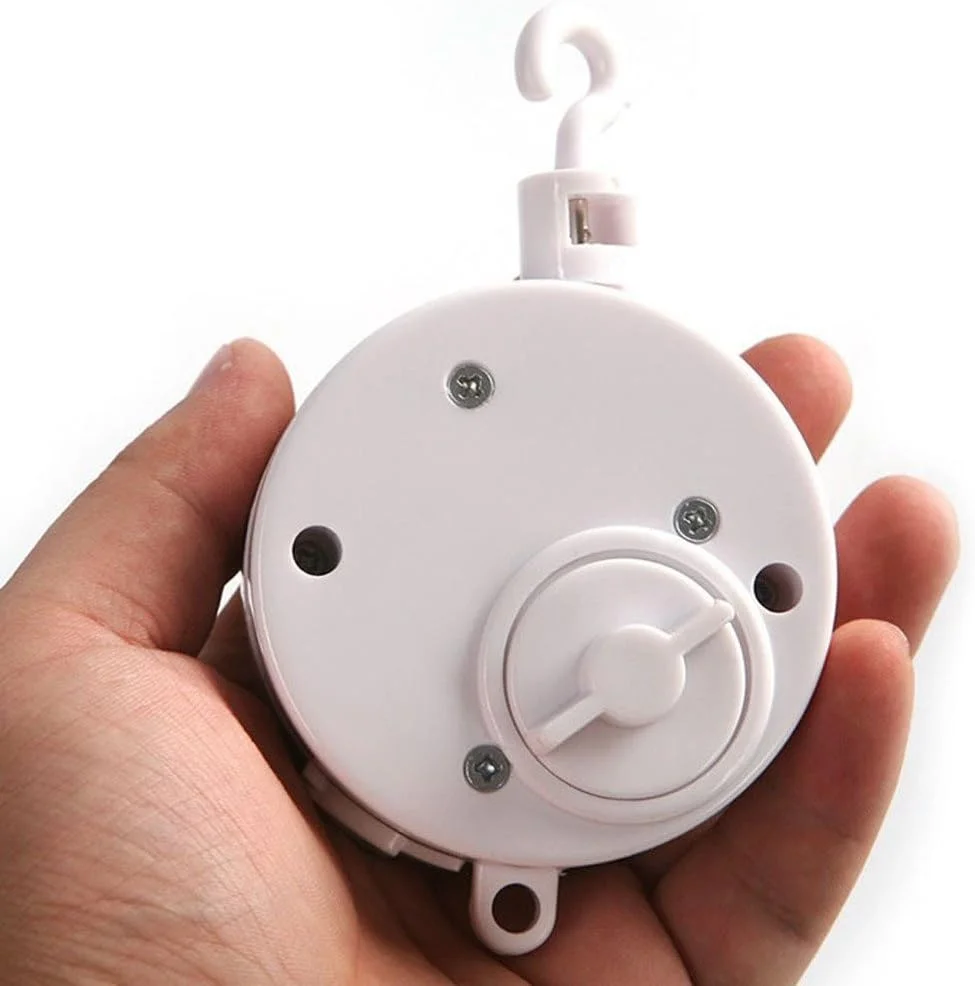 آویز موزیکال چرخشی تخت نوزاد Pursuestar با حرکت کوکی و قلاب گردان - Over The Rainbow