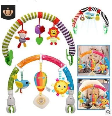 آویز تخت نوزاد، زنگ تخت خواب، آویز سبد تخت، موسیقی، پولیشی، زنگ کنار تخت، جغجغه، گیره ماشین کودک، آویز تخت حیوانات