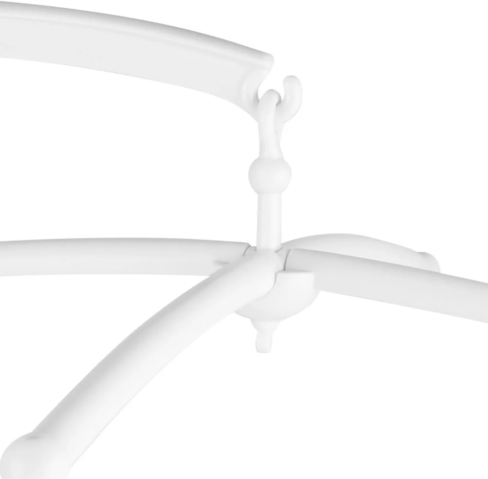 نگهدارنده آویز تخت نوزاد استینک، 66 سانتی‌متر، سفید، نگهدارنده جعبه موزیکال تخت نوزاد، آویز اسباب بازی، دکوراسیون اسباب بازی، بازوی آویز برای تخت نوزاد و کالسکه (بدون عروسک)