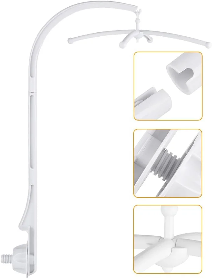 نگهدارنده زنگ اسباب بازی، پایه بازوی تخت نوزاد، نگهدارنده آویز تخت نوزاد، آویز موبایل