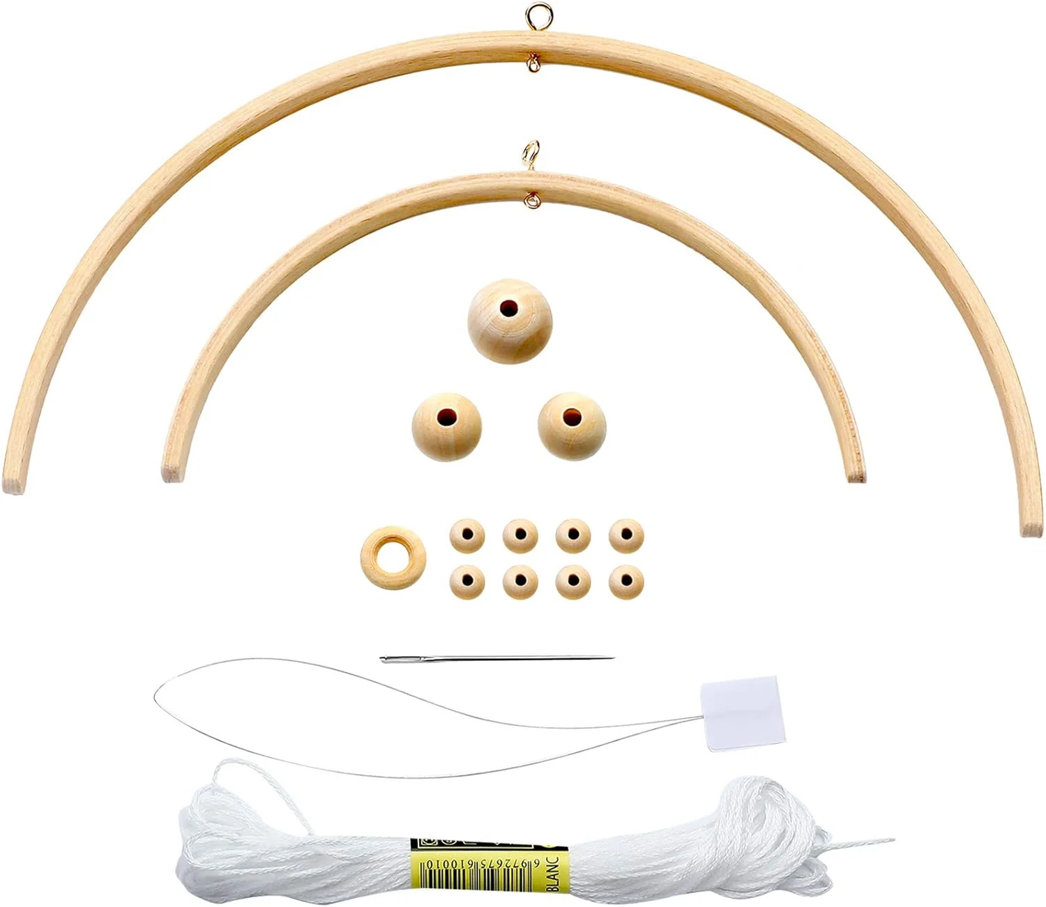 آویز تخت نوزاد، زنگوله سقفی چوبی، آویز باد، قاب چوبی دست ساز، لوازم جانبی پرستاری، تزئینات