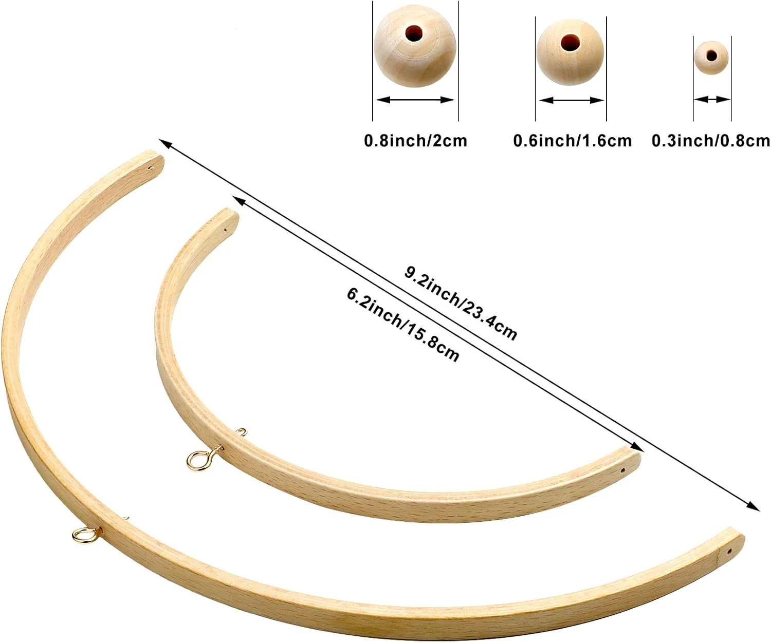 آویز تخت نوزاد، زنگوله سقفی چوبی، آویز باد، قاب چوبی دست ساز، لوازم جانبی پرستاری، تزئینات