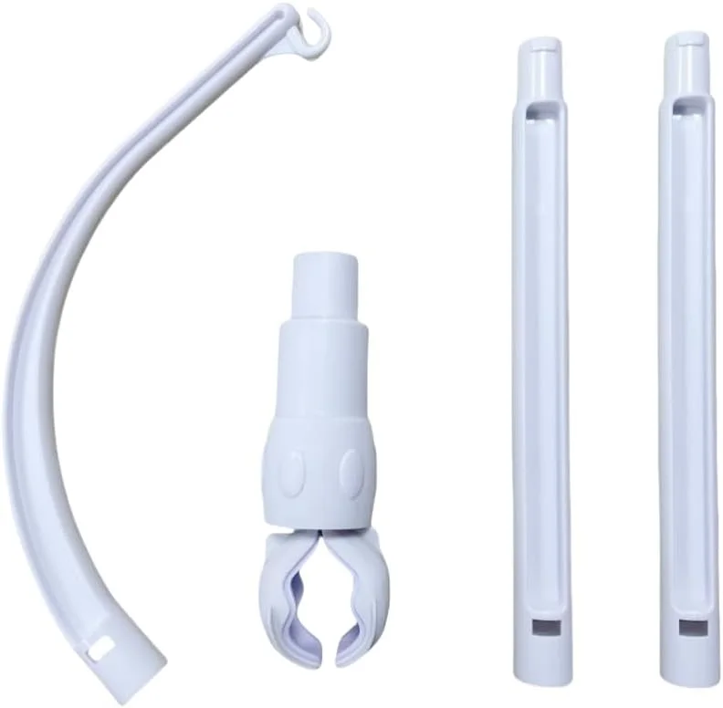 بازوی آویز تخت نوزاد 81 سانتی‌متری، بازوی آویز تخت کودک، قسمت گیره قابل تنظیم عرض، مناسب برای آویز تزئینی (بازوی آویز تخت)