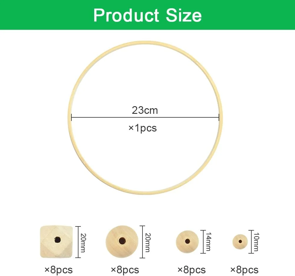 مجموعه آویز چوبی دست ساز، زنگ بادی تخت نوزاد، اسباب بازی چوبی طبیعی، آویز متحرک برای دکور اتاق کودک، هدیه تزئین اتاق خواب