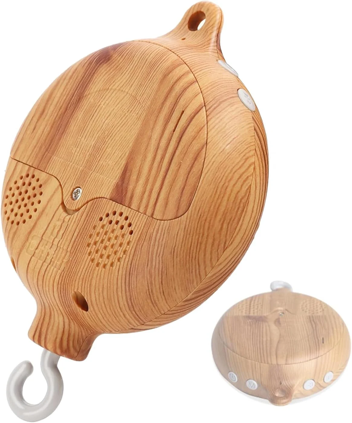 موزیک باکس چرخشی موبایل کودک طرح چوب با قلاب گردان و موتور