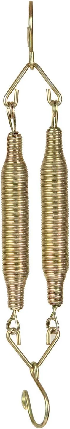 فنر گهواره نوزاد، فنر جھولا برای تاب نوزاد، استیل ضد زنگ، ظرفیت تا 15 کیلوگرم، از نوزادی تا 4 سالگی، نقره ای (طلایی)